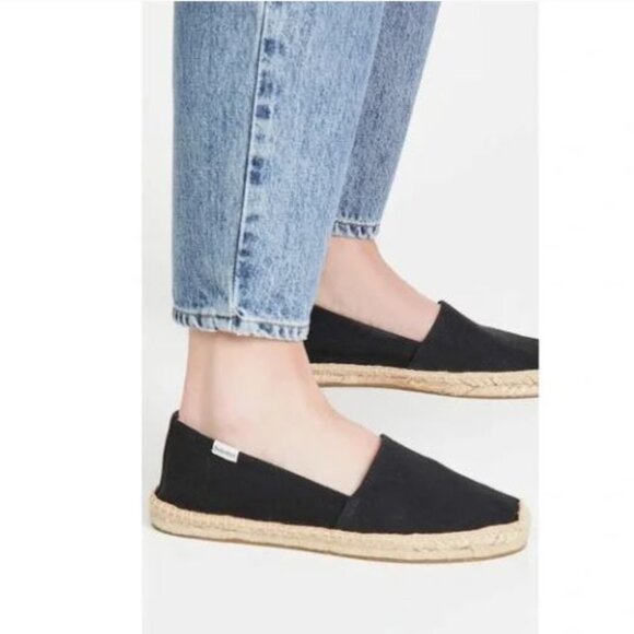 NWT SOLUDOS The Original Dali Women's Black Espadrille Shoes - Picture 3 of 12